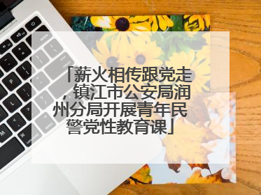 薪火相传跟党走，镇江市公安局润州分局开展青年民警党性教育课