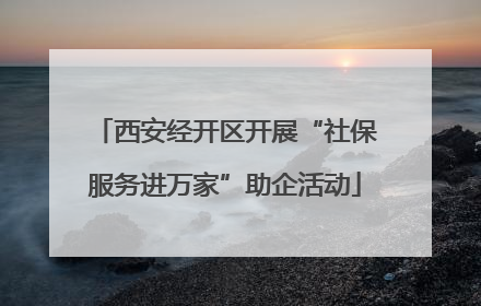 西安经开区开展“社保服务进万家”助企活动