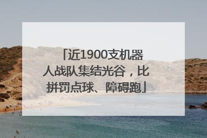 近1900支机器人战队集结光谷，比拼罚点球、障碍跑