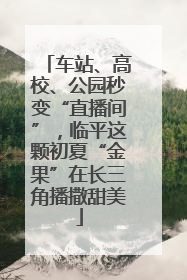 车站、高校、公园秒变“直播间”，临平这颗初夏“金果”在长三角播撒甜美