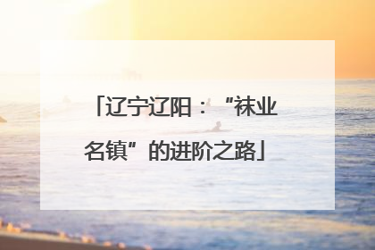 辽宁辽阳：“袜业名镇”的进阶之路