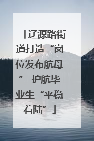 辽源路街道打造“岗位发布航母” 护航毕业生“平稳着陆”