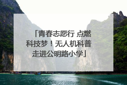 青春志愿行 点燃科技梦！无人机科普走进公明路小学
