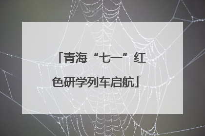 青海“七一”红色研学列车启航