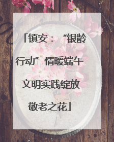 镇安：“银龄行动”情暖端午 文明实践绽放敬老之花