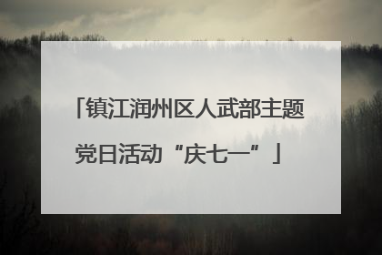 镇江润州区人武部主题党日活动“庆七一”