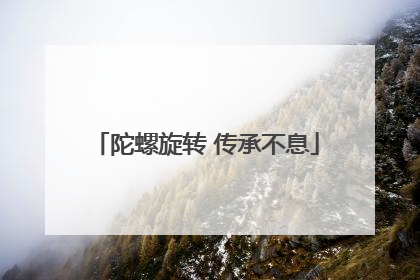 陀螺旋转 传承不息