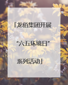 龙佰集团开展“六五环境日”系列活动