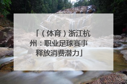 （体育）浙江杭州：职业足球赛事释放消费潜力