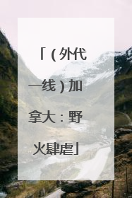 （外代一线）加拿大：野火肆虐
