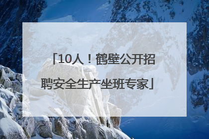 10人！鹤壁公开招聘安全生产坐班专家