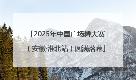 2025年中国广场舞大赛（安徽·淮北站）圆满落幕