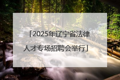 2025年辽宁省法律人才专场招聘会举行