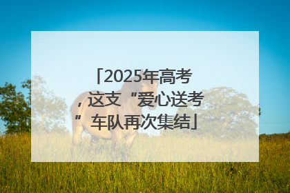 2025年高考，这支“爱心送考”车队再次集结