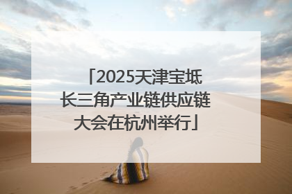2025天津宝坻长三角产业链供应链大会在杭州举行
