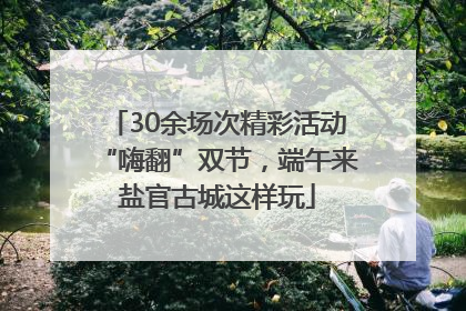 30余场次精彩活动“嗨翻”双节，端午来盐官古城这样玩