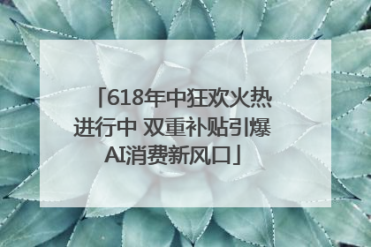 618年中狂欢火热进行中 双重补贴引爆AI消费新风口