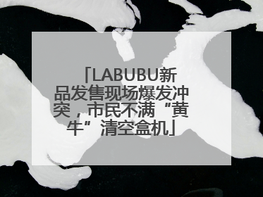 LABUBU新品发售现场爆发冲突，市民不满“黄牛”清空盒机