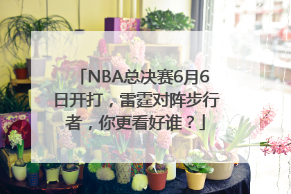 NBA总决赛6月6日开打，雷霆对阵步行者，你更看好谁？